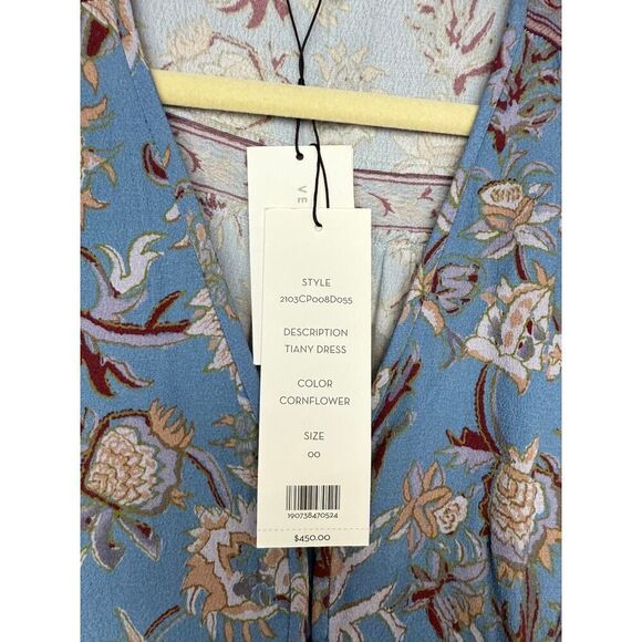 Veronica Beard Tiany in Cornflower Dress NWT Sz. 00 - Picture 5 of 6